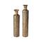 Glitzhome® Gold Embossed Verdigris Metal Floor Vases Set